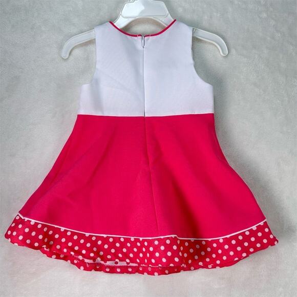 BONNIE BABY‎ Infant Girls Dressy Pink Polka Dot Jacket & Dress Set Formal 12M - Picture 13 of 16